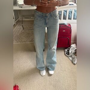 Zara Light Blue Flare Jeans